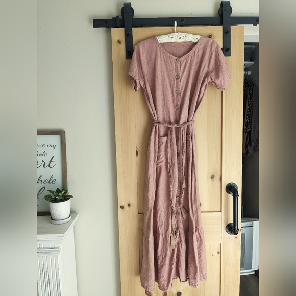 handmade Dresses & Skirts - Handmade, hand-dyed linen dress
